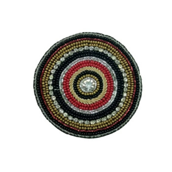 Multicolour Round Applique Beautiful Patches with Diamond's for Cloths, Blouse, Suits, Sarees, Decoration ,Sweater, Shoes ,Bags ( Pack of 4 pcs )(Width : 7cm ) Multicolour Round Applique Beautiful Patches with Diamond's for Cloths, Blouse, Suits, Sarees, Decoration ,Sweater, Shoes ,Bags ( Pack of 4 pcs )(Width : 7cm )