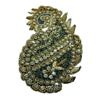 Applique Beautiful Embroidery Patches with Diamond Applique Beautiful Embroidery Patches with Diamond