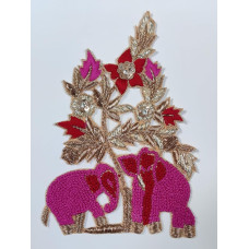 elephant design zardosi patches elephant design zardosi patches