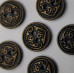 Vintage Antique Look Bronze Designer Round Metal button Vintage Antique Look Bronze Designer Round Metal button