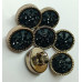 Black Dotted Small Stone Acrylic Buttons Black Dotted Small Stone Acrylic Buttons