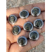 Silver Black golden Shield metal Small Fancy with Resin covered Button 