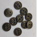 Vintage Antique Look Bronze Designer Round Metal button Vintage Antique Look Bronze Designer Round Metal button
