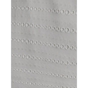  White Chikankari Cotton Fabric