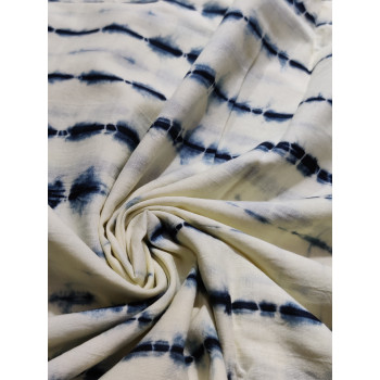 Tie-Dye Blue Cotton Cambric Fabric Tie-Dye Blue Cotton Cambric Fabric
