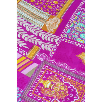 chinon multi colour print fabric 